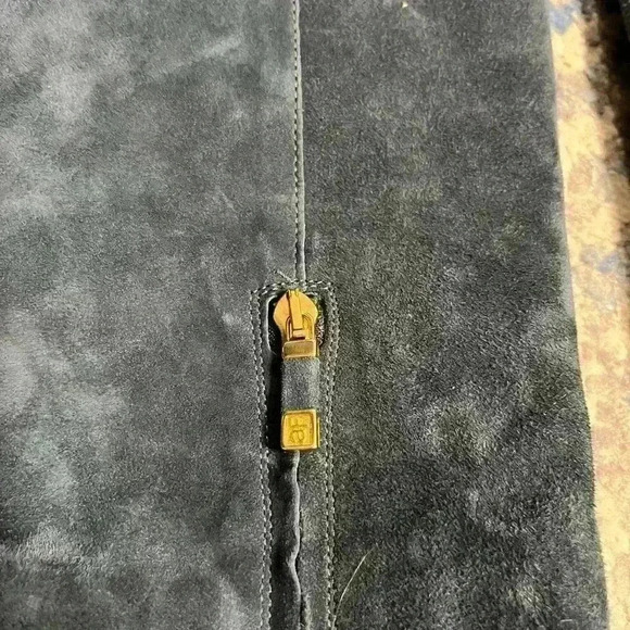 NEW Alberto Fermani Leather / Suede Blue Boots SIZE 37 - Picture 3 of 4